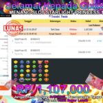 BUKTI JACKPOT SLOT STARLIGHT PRINCESS 1000 TERPERCAYA DI INDONESIA TGL 23-12-2024