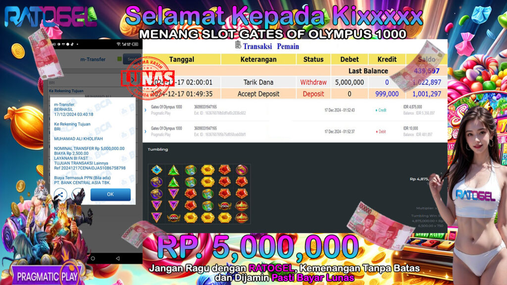 BUKTI JACKPOT SLOT GATES OF OLYMPUS 1000 TERPERCAYA DI INDONESIA TGL 17-12-2024