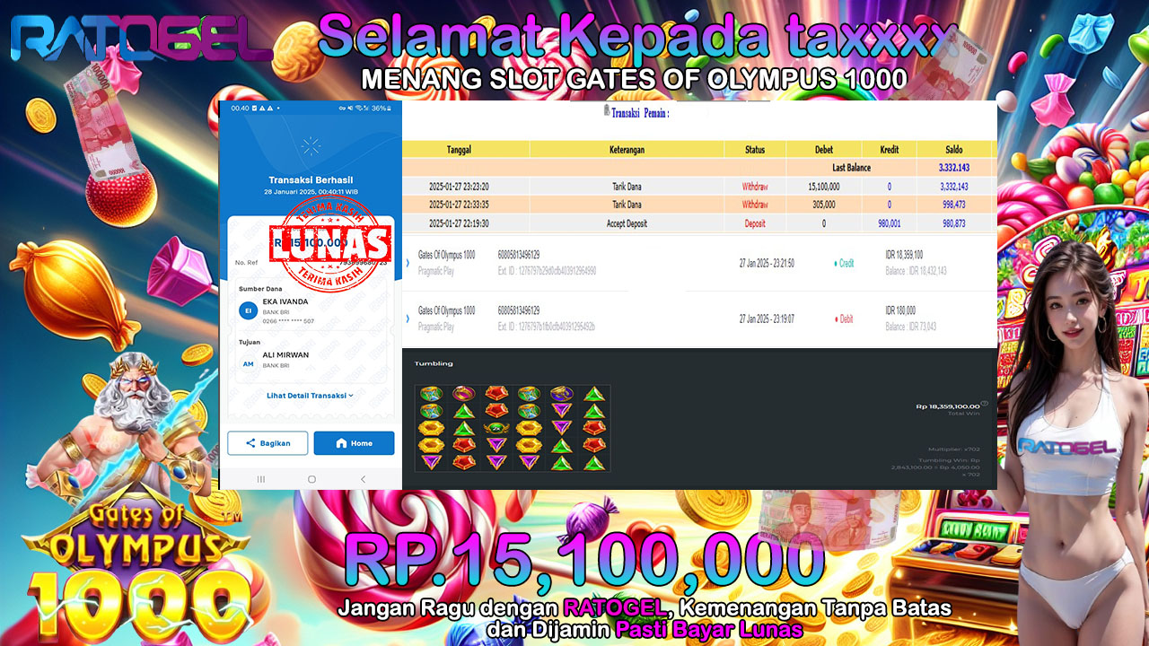 BUKTI JACKPOT SLOT GATES OF OLYMPUS  1000 TERPERCAYA DI INDONESIA TGL 28-01-2025