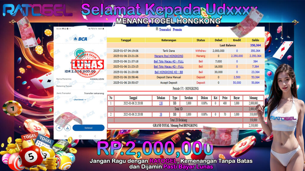 BUKTI JACKPOT TOGEL HONGKONG TERPERCAYA DI INDONESIA TGL 07-01-2025