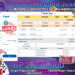 BUKTI JACKPOT CASINO PP LIVE MEGAWHEEL TERPERCAYA DI INDONESIA TGL 11-01-2025