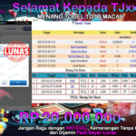 BUKTI JACKPOT TOGEL TOTO MACAU TERPERCAYA DI INDONESIA TGL 26-02-2025