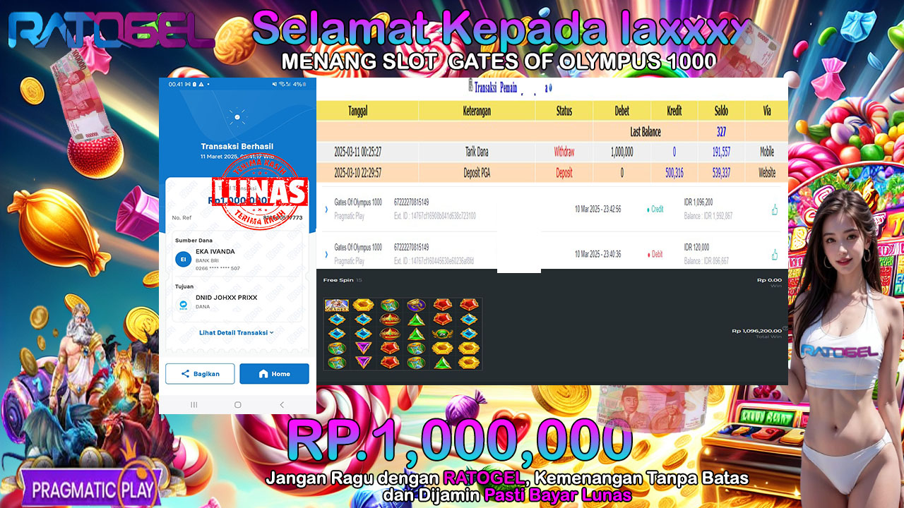 BUKTI JACKPOT SLOT MAHJONG WAYS TERPERCAYA DI INDONESIA TGL 11-03-2025