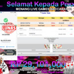 BUKTI JACKPOT LIVE GAMES BACCARAT 11 TERPERCAYA DI INDONESIA TGL 14-03-2025