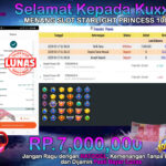 BUKTI JACKPOT SLOT STARLIGHT PRINCESS 1000 TERPERCAYA DI INDONESIA TGL 17-03-2025